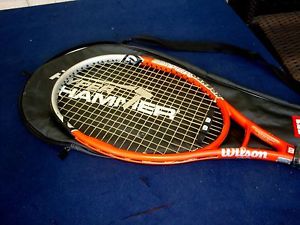 Wilson Hyper Carbon Hammer 5.2 OS 106 Tennis Racquet 4 1/2 "EXCELLENT"