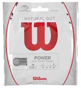 Wilson Natural Gut 16 1.30 String + Luxilon Alu Power Rough 16L