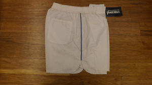 Vtg Tennis Shorts NOS sz Small White w/Blue Piping By Vanderbilt