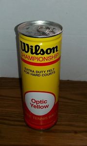 Vtg can unopened Wilson Championship extra duty felt optic yellow 3 tennis balls