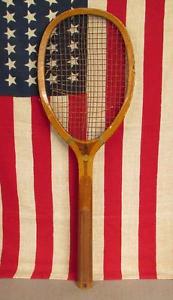 Vintage Wright & Ditson Wood Comet Tennis Racquet early 1900s Display Antique