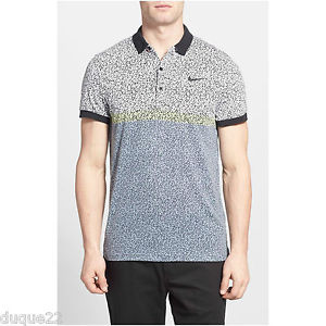 Nike Men’s ‘Dri-FIT Touch’ Splatter Print Tennis Polo SIZE S Nadal Federer