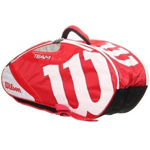 2016 Wilson Tennis Racket Bag Team J 6PACK Red / White WRZ647606 from Japan New