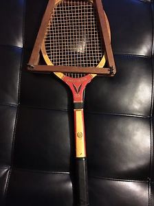 Wright  & Ditson- The park, vintage antique wooden tennis Racquet