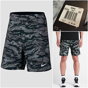 NWT Mens Nike Camo 9" Gladiator Tennis Shorts Sz 2XL Jordan Rafa Xi V Agassi $65