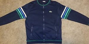 LACOSTE SPORT TENNIS JACKET SIZE 7 RODDICK NAVY EXCELLENT!!