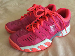 K SWISS girls Big Shot Light Varsity Fushia pink tennis shoes sz 5.5