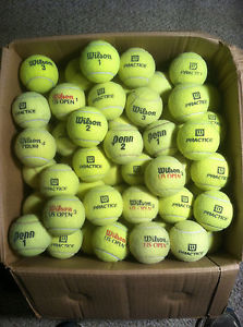 100 USED TENNIS BALLS