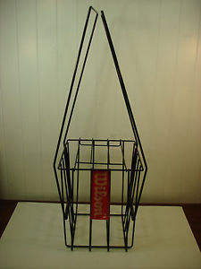 Vintage Wilson 75 Tennis Balls Metal Pickup Hopper Stand Training Aid Basket