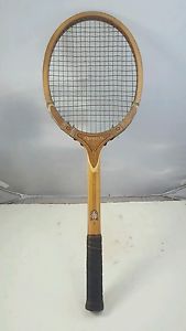Vintage TAD DAVIS IMPERIAL TENNIS RACQUET w/ Wooden Press