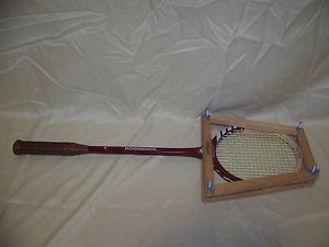 Vintage Rossignol Concorde 27" Squash Racket With Wilson Press Case GUC