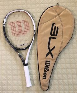 WILSON BLX CIRRUS ONE FX 118SQ" 16X19 TENNIS RACKET MINT W/CASE NEW 4 3/8 GRIP