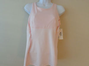 LUCKY IN LOVE  women's tennis tank TOP CT115-655 SIZE LARGE NWT