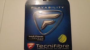 7x TECNIFIBRE MULTI POWER PLAYABILITY 1,15 SQUASH lot de 7 cordage squash NEUFS