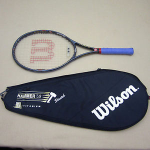 Wilson HAMMER 7.0 Stretch Ultra Titanium Tennis Racquet 4 1/4 Grip w/ Full Cover