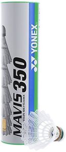 Yonex Mavis 350 Green Cap Nylon Shuttlecock (White)+free shipping
