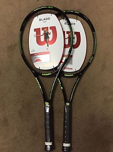 2X 2016 New Wilson Blade 104 Amplifeel (18x16) Tennis Racquet Unstrung Sz 4 1/4