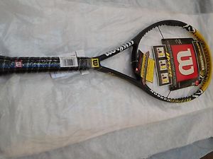 NEW  WILSON HYPER HAMMER 6.3 110 STRETCH OVERSIZE TENNIS RAQUET 4-1/4"