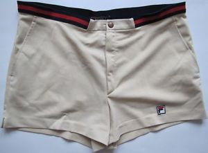 Fila Maglificio Biellese White Line 1980s vintage tennis white shorts size 36 54