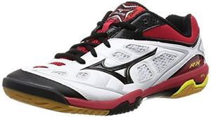 Mizuno badminton shoes WAVE FANG RX [men] 71GA1505 09 (White x Black x Red