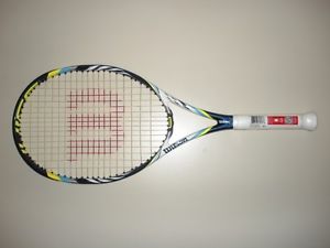 WILSON BLX JUICE 108 AMPLIFEEL TENNIS RACQUET 4 1/4  BRAND NEW (NEW STRINGS)