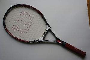 WILSON (K) FACTOR (K) FIVE 108 OS TENNIS RACKET RACQUET GRIP 4-3/8" (L3)