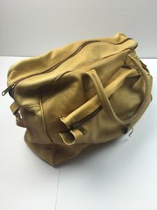 Vintage Racquetball Squash Racquet Tan Columbia Leather Hipster Retro Sport Bag