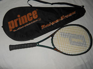 PRINCE THUNDER STORM LONGBODY OVERSIZE 120" TENNIS RACQUET & BAG  4 5/8  PL 1100