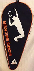 RARE UNUSED BORIS BECKER TENNIS RACQUET COVER ADJUSTABLE STRAP