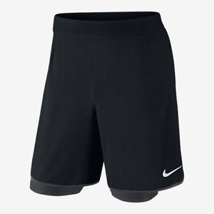 NewNike Men Dri-Fit Gladiator 2-In-1 Stay Cool TennisShorts Black 746655-010Smal