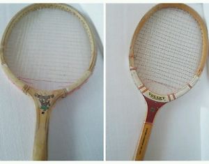 2 Rare ANTIQUE WOODEN TENNIS Racquets Volley Tournament Championship and Renown