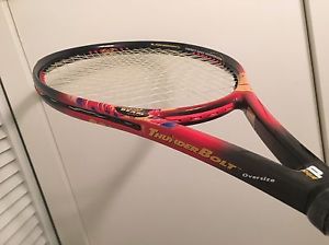 Prince Thunderbolt Longbody Morph Beam Tennis Racquet OS 115 4 3/8" w/case VGC!