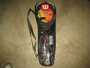 Wilson Squash Tour set - Hyper Hammer 145 racket/glasses/balls/case (NEW)