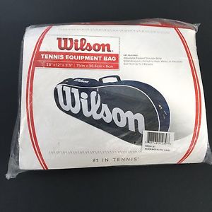 Wilson Tennis Equipment Bag 3 Racket Shoulder Strap Blue Gray New In Package