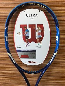 Brand New! Wilson Ultra 108 - 4 3/8 - Tennis Racquet