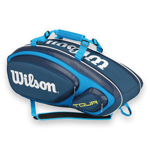 *NEW*  Wilson Tour V Blue 9 Pack Tennis Bag!