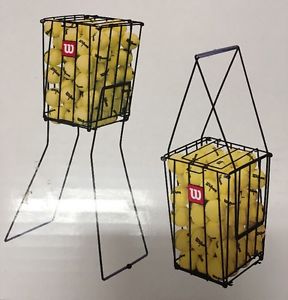 Wilson Tennis Ball Pick Up Hopper Basket Holder Holds 75 Balls Brand New Sealed