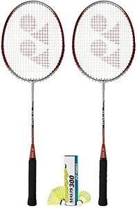 Yonex Badminton Combo Set 2-B350 and 1-Mavis 300 Yellow