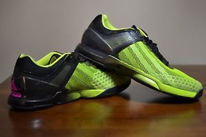 Adidas Adizero Ubersonic Tennis Shoes Mens Sz 13 Green Black