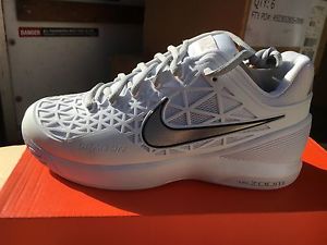 NWM MENS NIKE ZOOM CAGE 2 WHT 705247 100 SIZE 10.5 RET$120