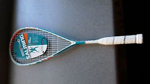 Salming Aero Cannone Biscaya Blue Squash Racquet, Brand new