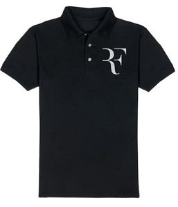 Roger Federer RF Logo Embroidered US Open Polo T Shirt Free Shipping