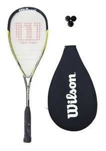 Wilson Ripper 135 BLX Raquette De Squash + Housse + Balles De 3 Squash