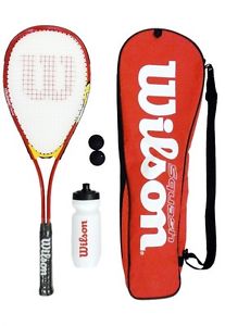 Wilson Rouge Raquette De Squash Kit De Démarrage