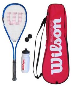 Wilson Raquette De Squash Kit De Démarrage avec Balles,Bouteille d'eau &