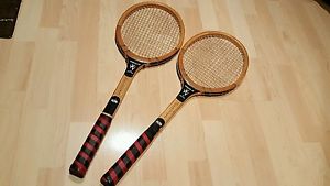 2 VINTAGE  SPORTFLITE TENNIS RACKETS,  NEVER USED, 1970'S SUPER NICE COLLECTORS!