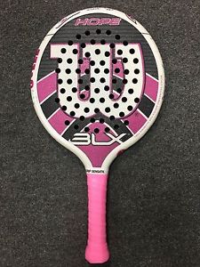 Wilson BLX Hope 4 1/4 Platform Tennis Paddle (Pink Padel Pop 355g Oversize Lite)