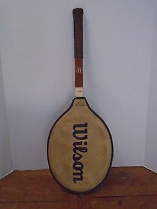 Wilson Tennis Racket Chris Evert Autograph Light 4 3/8 Wooden Vintage Cover