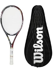 Wilson Khamsin Cinco 98 BLX Raqueta de Tenis Con Cabeza Funda