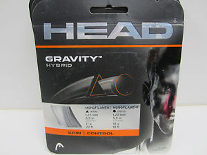 **NEW**  LOT OF 5 SETS HEAD GRAVITY HYBRID POLY TENNIS STRING